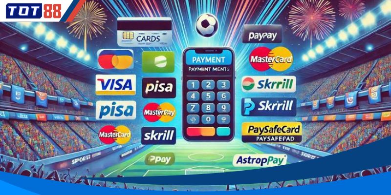 Nạp tiền đa kênh thoải mái lựa chọn